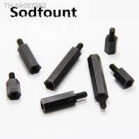 ♦  100Pcs M3xL 6mm Thread black Spacing Screw Plastic For PCB Motherboard Fixed Nylon Standoff Spacer Pillar