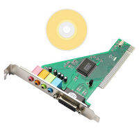 การ์ดเสียง MIDI 3D PCI 4 ช่อง 5.1 สําหรับ PC Windows XP 7 8 10 สินค้าอยู่ในไทย