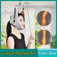 Over the Door Cervical Traction Set Neck Shoulder Head Pain Home Relief Brace เครื่องดึงคอ ที่ดึงคอ แก้ปวดคอ ดึงคอยืดกระดุกคอ สำหรับผ่อนคลายต้นคอ ตึงคอ เพื่อโยคะยืดคอปลอดภัย ติดตั้งง่าย