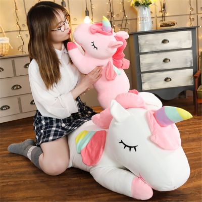 【CC】 Hot Sale 1pc 100cm-25cm Kawaii Unicorn  Stuffed Soft Dolls Graduation Kids Children Birthday