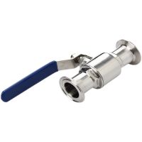 3/4" 19/25/32/38/42/45/51 mm 304 Stainless Steel Sanitary Ball Valve Tri Clamp 50.5/64mm Ferrule Type For Homebrew Diary Product