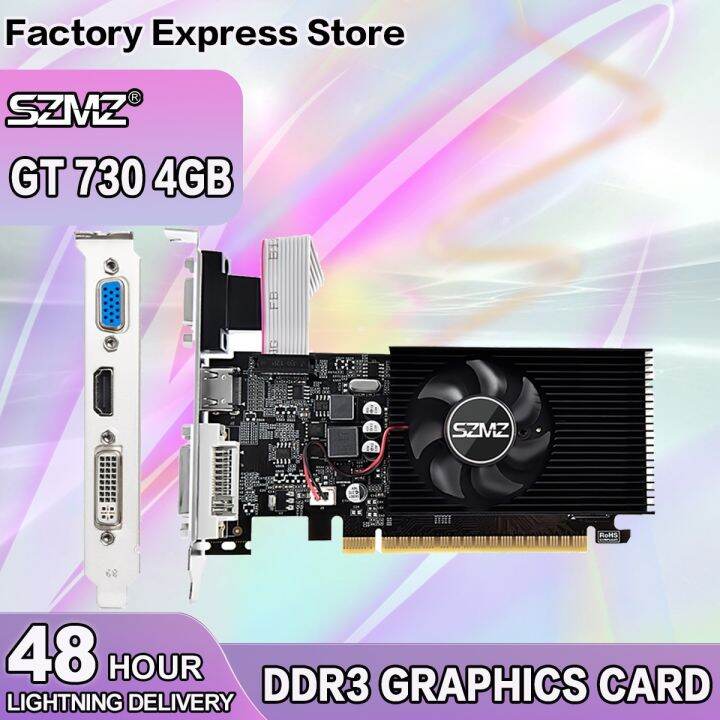 Szmz Gt 730 4gb Graphics Card Nvidia Gt730 4gb Gpu Ddr3 128bit Desktop