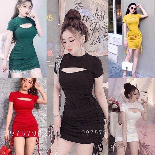 VÁY BODY RÚT DÂY KHOÉT NGỰC MS13201 - 5Fox | Lazada.vn