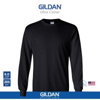 GILDAN® อุลตร้า เสื้อแขนยาว - ดำ 36C