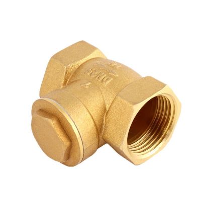 1/2" 3/4" 1" BSP Female Thread Brass Swing Check Valve One Way Non-return Valve for Water Aquarium Float Valve Plumbing Valves