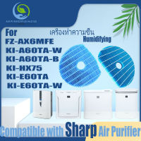 ? ต้นฉบับ แล้วก็ ของแท้ ? สำหรับ แผ่นกรอง ไส้กรองอากาศ sharp FZ-AX6MFE、KI-A60TA-W、KI-A60TA -B、KI-HX75、KI-E60TA、KI-E60TA-W air purifier Filter Humidifying HEPA&amp;Active Carbon ส้กรองเครื่องฟอกอากาศแบบเปลี่ยน แผ่นกรองอากาศ เครื่องฟอกอากาศ รุ่น Nano Protect