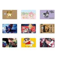 【CW】♧  Anime Fashion Credit Debit Card Sticker Matte Film Small Chip Side No Fade Decoration Accessories