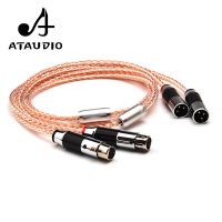 Hifi XLR Cable 7N OCC Silver and Copper 3 Pin 2XLR Male to Female Cable 1m 2m 3m