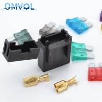 5Sets Fuse Holder with Crimp Terminal Middle fuse for car auto connector