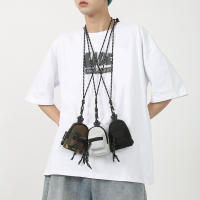 QianXing Shop Coin Purse Small Wallet Pendant Mini Storage Bag for Earphones Bluetooth Headset Keys Card Hip Hop Neck Hanging Mini Bag Casual Unisex Little Bag