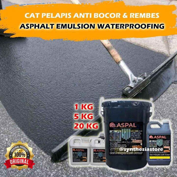 Cat Aspal Cair Pelapis Anti Bocor dan rembes untuk Waterproofing atap
