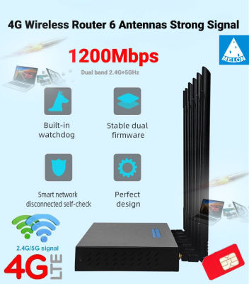 4G Wifi Router 1200Mbps Dual band 2.4G+5G เราเตอร์ ใส่ซิม ปล่อย Wifi รองรับ 3G,4G ทุกเคริอข่าย