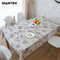 Giantex ผ้าผ้าปูโต๊ะทรงสี่เหลี่ยมผืนผ้าผ้าปูโต๊ะผ้าลินินเสื้อผ้าตกแต่งผ้าคลุมจานรับประทานอาหาร Obrus Tafelkleed Mantel Mesa Nappe