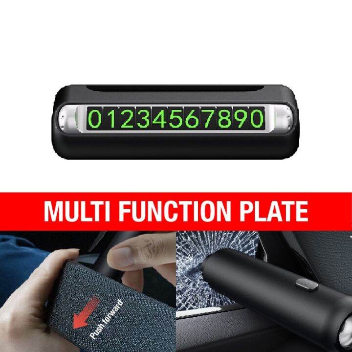 4 in 1 Temporary Phone Number Parking Plate Double Park Telephone