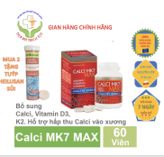 Calci MK7 Max - Viên uống bổ sung canxi tảo đỏ tự nhiên, vitamin D3