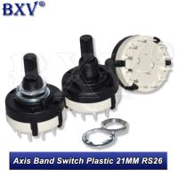 1PCS Axis Band Switch Plastic 21MM RS26 4 Pole 3 Position Rotary Band Switch 2 Pole6 Position 1 Pole12 Position Switch Hjxrhgal WATTY Electronics