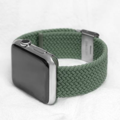 URVOI Band สำหรับนาฬิกา Apple Ultra Braided Solo Loop Series 8 7 6 SE 5 4 3 2 1เส้นด้ายโพลีเอสเตอร์สายรัดสำหรับ IWatch ยืดได้ CarterFa