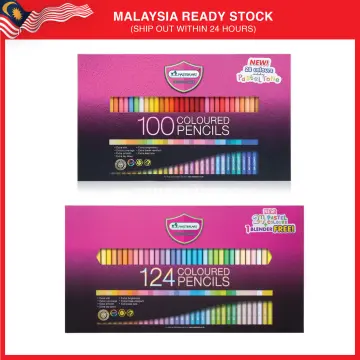 Box Set Masterart 124 Coloured Pencils Colors Coloring Drawing Art Painting  Long