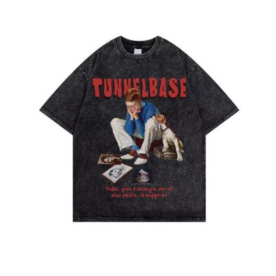 Fashion Trend Men Tshirts Clothing Cotton Washed T Shirts O-neck Vintage T Shirt Mans Hip Hop Streetwear Y2k Tee Oversize Shirt