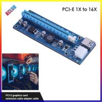 PCI-E Express 16X ไรเซอร์บอร์ดพร้อมพอร์ตจ่ายไฟ6ขา PCIe สำหรับการทำเหมืองแบบ BTC