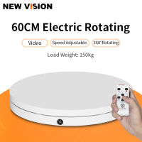 AMBITFUL Electric Turntable 60cm 360 Degree 3D Remote Control Adjustable Speed Direction Electric Rotating Shooting table for Photography Load 150kg