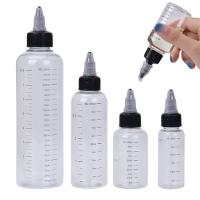 【CW】 30ml/60ml/100ml/250ml Plastic PET Refillable Bottle Dropper Bottles Twist Top Cap Pigment Ink Containers