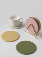 High-end MUJI Mili Style Coasters Silicone Luxurious and High-end Tea Coasters Water Coasters Tea Ceremony Cups Saucers Coffee Coasters