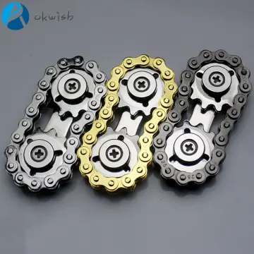 Novelty Fidget Spinner DIY Deformable Stress Relief Toy Fingertip Spin Top  Antistress Mechanical Chain Gyroscope Toy For Kids