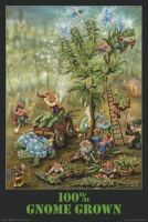 ❀❀✘ GNOME GROWN - วัชพืช Art ฟิล์มพิมพ์ผ้าไหมโปสเตอร์ Home Wall Decor 24x36inch