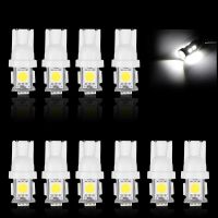 New 10pcs Super Bright LED Car Interior Light T  10 Wedge 5 SMD 5050 LED Light Bulbs 192 168 193 W5W 2825 158 Width Lamp Bulbs  LEDs  HIDs