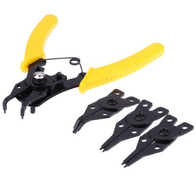 2X 4 in 1 Snap Ring Pliers Plier Set DIY Circlip Combination Retaining Clip Jewelry Circlip Pliers