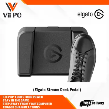 Elgato Stream Deck Pedal – Hands-Free Studio Controller, 3 macro  footswitches, trigger actions in apps and software like OBS, Twitch,   and