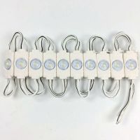 100ชิ้น2835มินิ LED โมดูลฉีดด้วยเลนส์ DC12V โมดูลการแสดงผลกันน้ำสำหรับการโฆษณาแสงคำกลับแสง