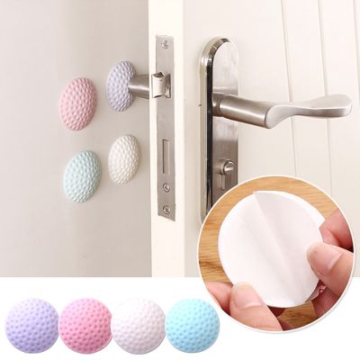 【LZ】 Self Adhesive Silicone Door Stopper Half Spherical Anti-Collision Wall Sticker Shockproof Pad Furniture Wall Mute Protective Mat