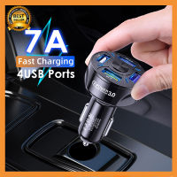 หัวชาร์จไว ในรถยนต์ 4 รู 4 USB Quick Charge 3.0 Car FAST Charger