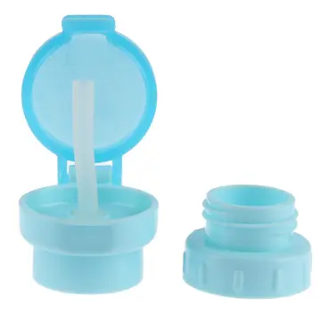 1PC Portable Kids No Spill Choke Water Bottle Cup Adapter with Tube  Drinking Straw for Baby Drink Feeder Water Leak Proof Cap