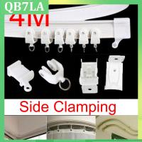 4M Curtain Rail Track Side Clamping Flexible Ceiling Mounted For Windows Plastic Bendable Straight Pole Accessories QB7LA