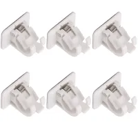 Rod Holder Pipe Clamp Wall Mount with Self Adhesive No Drilling for Shower Curtain Tube in Home,Kitchen,Garage Storage