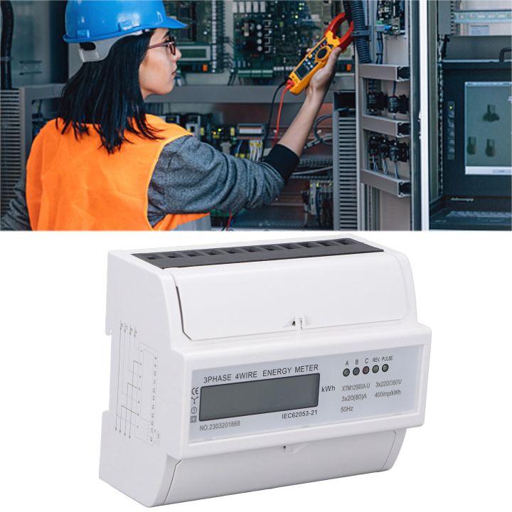 Smart Power Monitor High Accuracy Electric Meter 3 Phase 4 Wire for