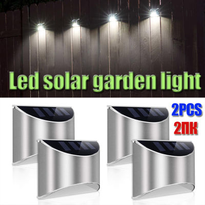 LED Decorative Outdoor Solar Cell Lights Powered Wall Lamp Patio Step Emergency Lighting For Garden Fence and Street Garland