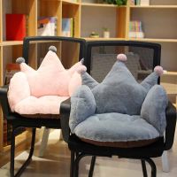 Lovely Cartoon Faux Rabbit Fur Chair Seat Cushion for Home Decor and Office Thicken Pad Sofa Decorative