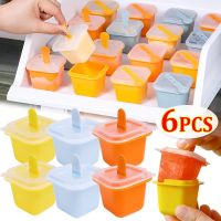 hot【cw】 Cubes Mold Food Grade Silicone Tray Molds with Popsicle Stick Jelly Pudding Mould Drink Maker