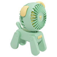 Mini Desktop Decoration Fans Cute Pet Dog Rechargeable USB Small Electric Fan Green