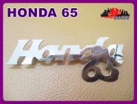 HONDA 65 LEGSHIELD EMBLEM "SILVER" (1 PC.) // โลโก้บังลม ซ้าย/ขวา  HONDA 65