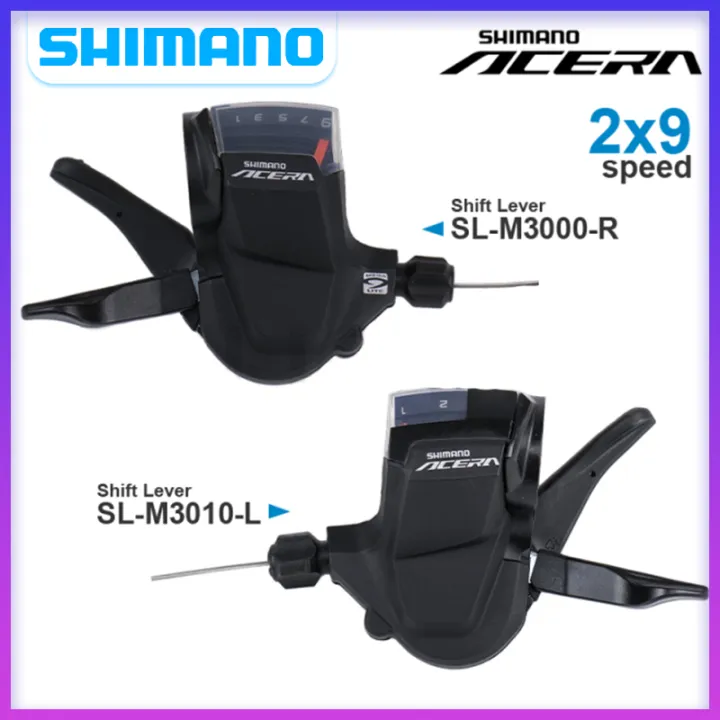 Shimano Acera M3000 2x9 Speed Groupset Shifters Sl-m3000-r Sl-m3010-l 