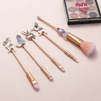 Hot 5pcsSet Alice in Wonderland Makeup Brushes Beauty Rabbit Cosmetic Brush Powder Eyeshadow Eyebrow Lip Brush Pincel Maquiagem