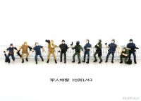 1:43 1:87 Ho Scale Soldier Model Military Scene Warrior ABS Painted Toys Sand Table Architecture Building Layout 11pcs/lot