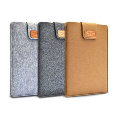 【DT】 hot  Felt Sleeve Slim Tablet Case Cover Bag for MacBooks Air Pro 11 13 15 Inch Solid Color Tablet Storage Bag