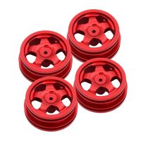 4Pcs Metal Wheel Rim Wheel Hub for MN78 MN-78 MN 78 1/12 RC Car Upgrades Parts Red