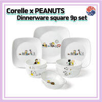 Corelle X ถั่วลิสง Snoopy และ Charlie แก้ว4P ชุด/Snoopy แก้ว/ตัวอักษรแก้ว/ถ้วย Snoopy/ถั่วลิสงถ้วย/Charlie ถ้วย/Corelle ชุดถ้วย/เครื่องล้างจาน-แก้วปลอดภัย/ถ้วยทนความร้อน